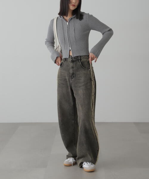 FREE'S MART（フリーズマート）の「◆サイド切替カーブデニムパンツ（デニムパンツ・レディース・ブラック系その他/ブルー系その他3・SMALL/MEDIUM）」の20枚目の写真