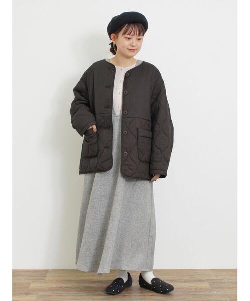 Samansa Mos2（サマンサ モスモス）の「ツイードライクジャンパースカート（ワンピース・レディース・モカ/グレー/チャコールグレー・F）」の11枚目の写真