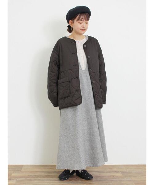 Samansa Mos2（サマンサ モスモス）の「ツイードライクジャンパースカート（ワンピース・レディース・モカ/グレー/チャコールグレー・F）」の13枚目の写真