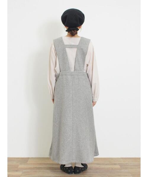 Samansa Mos2（サマンサ モスモス）の「ツイードライクジャンパースカート（ワンピース・レディース・モカ/グレー/チャコールグレー・F）」の16枚目の写真