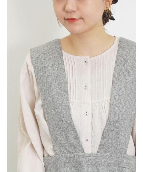 Samansa Mos2（サマンサ モスモス）の「ツイードライクジャンパースカート（ワンピース・レディース・モカ/グレー/チャコールグレー・F）」の17枚目の写真