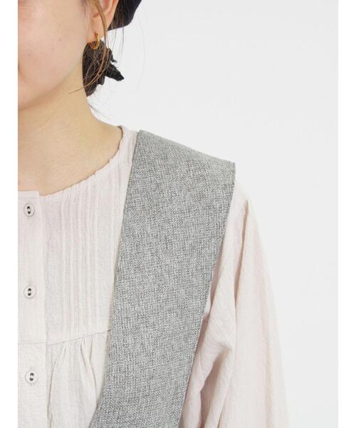 Samansa Mos2（サマンサ モスモス）の「ツイードライクジャンパースカート（ワンピース・レディース・モカ/グレー/チャコールグレー・F）」の18枚目の写真