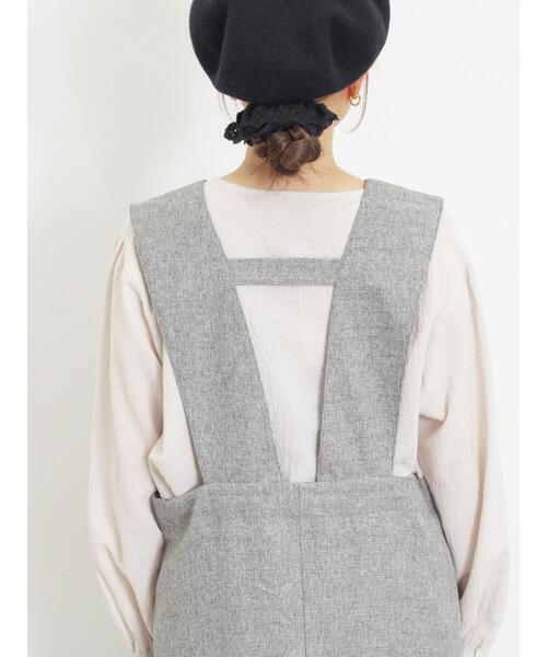 Samansa Mos2（サマンサ モスモス）の「ツイードライクジャンパースカート（ワンピース・レディース・モカ/グレー/チャコールグレー・F）」の19枚目の写真