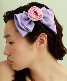 you only live once（ユーオンリーリブワンス）の「【youonlyliveonce】フラワーデザイン/サテンバレッタ（バレッタ/ヘアクリップ）」