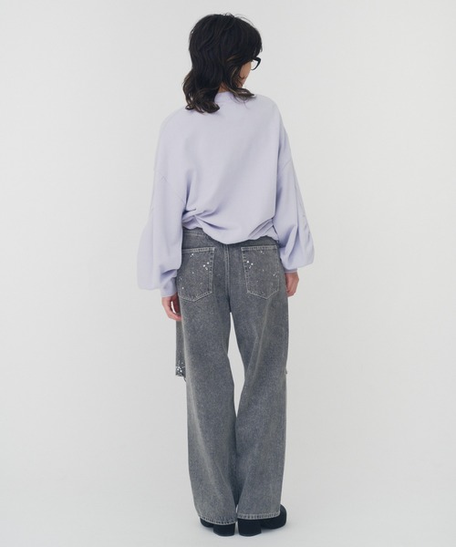 THINGS THAT MATTER(シングス ザット マター)の「TWIST SWEAT PULLOVER / ツイストスウェットプルオーバー(スウェット・レディース・グレー/サックスブルー/ブラック・FREE)」の17枚目の写真