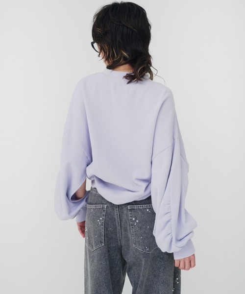 THINGS THAT MATTER(シングス ザット マター)の「TWIST SWEAT PULLOVER / ツイストスウェットプルオーバー(スウェット・レディース・グレー/サックスブルー/ブラック・FREE)」の15枚目の写真