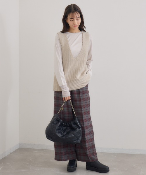 【セール】【KATHARINE ROSS】日本製 2WAY釦プルオーバー（Tシャツ/カットソー）｜KATHARINE ROSS（キャサリンロス）