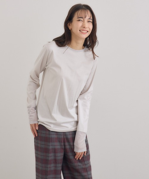 【セール】【KATHARINE ROSS】日本製 2WAY釦プルオーバー（Tシャツ/カットソー）｜KATHARINE ROSS（キャサリンロス）