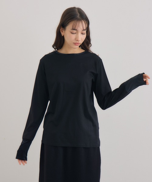 【セール】【KATHARINE ROSS】日本製 2WAY釦プルオーバー（Tシャツ/カットソー）｜KATHARINE ROSS（キャサリンロス）