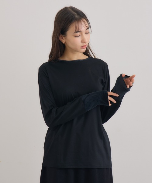 【セール】【KATHARINE ROSS】日本製 2WAY釦プルオーバー（Tシャツ/カットソー）｜KATHARINE ROSS（キャサリンロス）