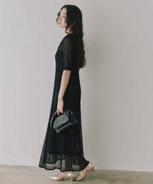 kaene（カエン）の「スパンコールレースドレス【結婚式 二次会 同窓会 成人式 パーティードレス】（ドレス）」