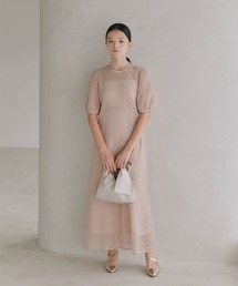 kaene（カエン）の「スパンコールレースドレス【結婚式 二次会 同窓会 成人式 パーティードレス】（ドレス）」