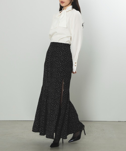 SENEE（セニー）の「ribbon tie blouse（リボンタイブラウス）（シャツ/ブラウス・レディース・ホワイト/ブラック・FREE）」の10枚目の写真