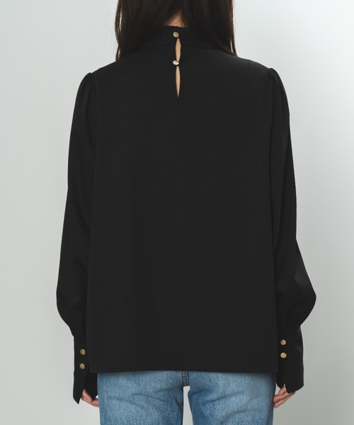 SENEE（セニー）の「ribbon tie blouse（リボンタイブラウス）（シャツ/ブラウス・レディース・ホワイト/ブラック・FREE）」の17枚目の写真