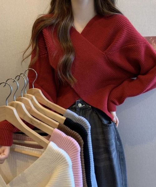 SPIGA（スピーガ）の「ｶｼｭｸｰﾙﾆｯﾄﾄｯﾌﾟｽ（ニット/セーター・レディース・レッド/ピンク/ホワイト/ブラック/グレー・FREE）」の7枚目の写真