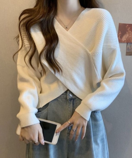 SPIGA（スピーガ）の「ｶｼｭｸｰﾙﾆｯﾄﾄｯﾌﾟｽ（ニット/セーター・レディース・レッド/ピンク/ホワイト/ブラック/グレー・FREE）」の12枚目の写真