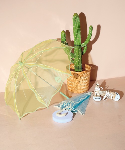 パイピング シャイニーアンブレラ shiny plastic umbrella 長傘