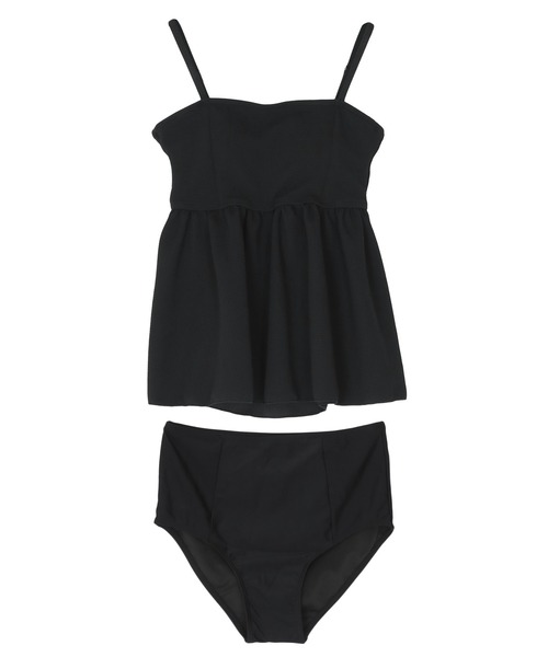 ペプラムギャザーデザインビスチェビキニ 水着 海 プール ペプラムギャザーデザインビスチェビキニ/水着（水着