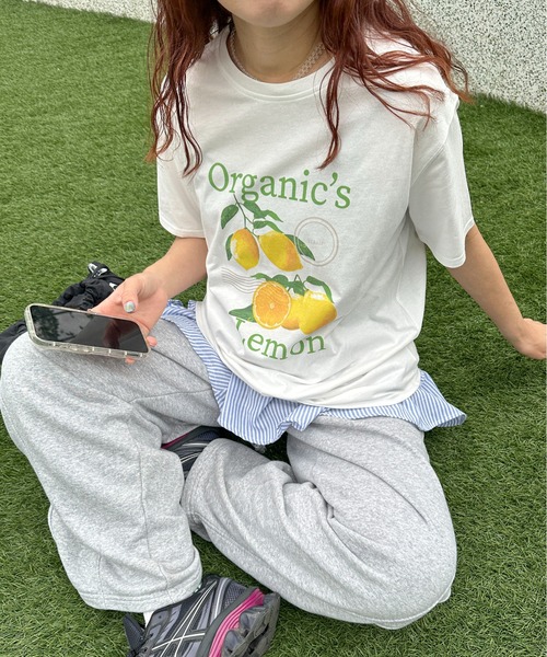 PILIT(ピリット)の「アソートプリントTee(Tシャツ/カットソー・レディース・ホワイト/オフホワイト・MEDIUM)」の1枚目の写真