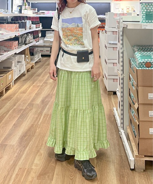 PILIT(ピリット)の「アソートプリントTee(Tシャツ/カットソー・レディース・ホワイト/オフホワイト・MEDIUM)」の8枚目の写真