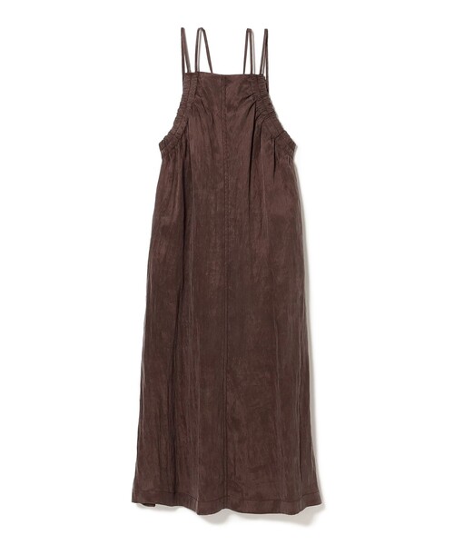 Ray BEAMS（レイビームス）の「RBS / フィブリル サテン キャミ ワンピース（ワンピース・レディース・ダークブラウン/ネイビー・0/1）」の7枚目の写真