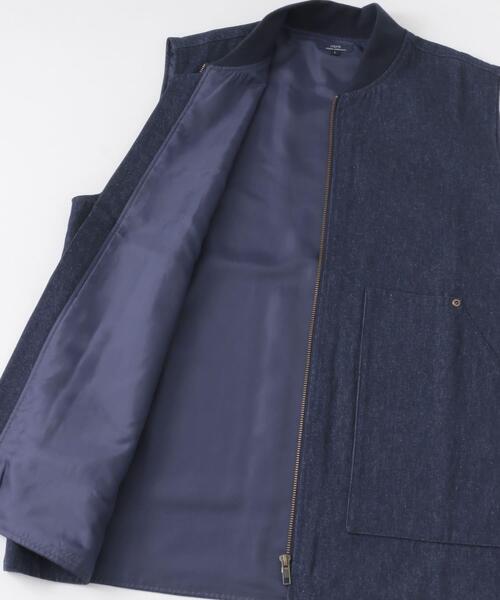 ITEMS URBANRESEARCH（アイテムズ アーバンリサーチ）の「ジップアップ コットンワークベスト（ベスト・メンズ・ブラウン/ブルー系その他/ブラック・LARGE/MEDIUM）」の18枚目の写真