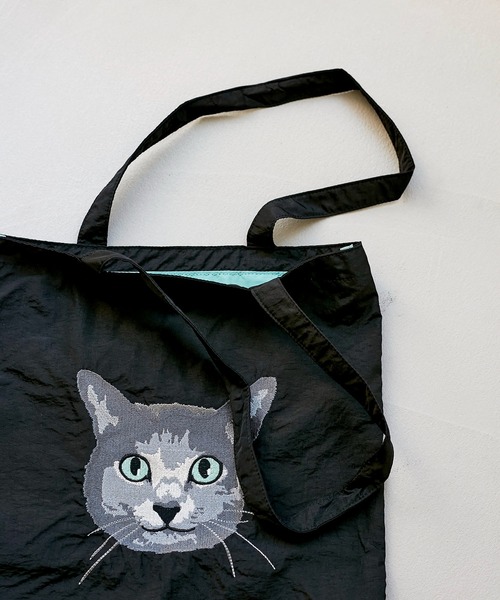 キャット刺繍トートバッグ（トートバッグ）｜LE CERCLE par rope