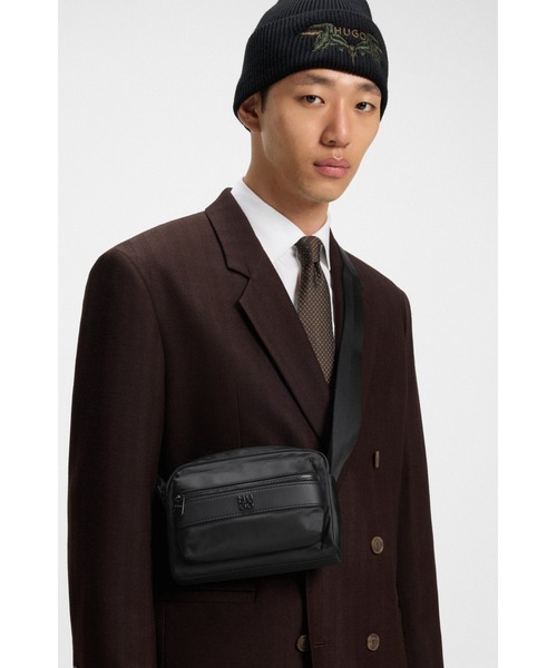 ツイル クロスボディバッグ スタックロゴ（ショルダーバッグ）｜HUGO