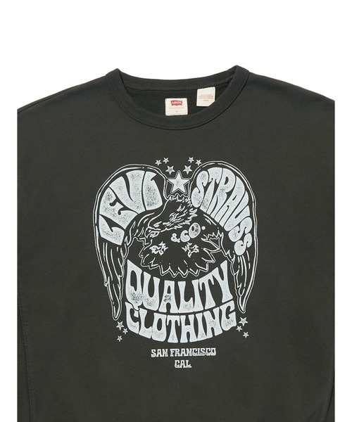 Levi's（リーバイス）の「Levi's/リーバイス グラフィック クルーネックスウェットシャツ（スウェット・レディース・ブラック・L/M/S）」の4枚目の写真
