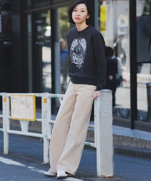 Levi's（リーバイス）の「Levi's/リーバイス グラフィック クルーネックスウェットシャツ（スウェット・レディース・ブラック・L/M/S）」の14枚目の写真