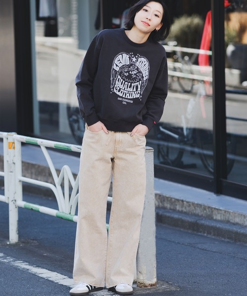 Levi's（リーバイス）の「Levi's/リーバイス グラフィック クルーネックスウェットシャツ（スウェット・レディース・ブラック・L/M/S）」の15枚目の写真