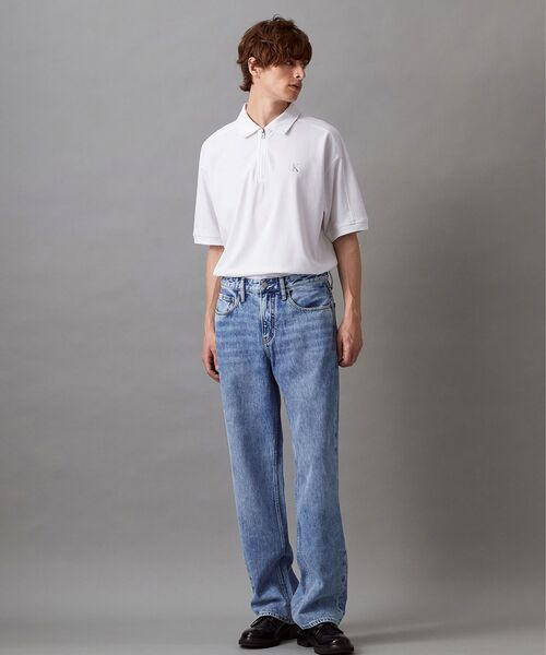 Calvin Klein（カルバン・クライン）の「クーリングポロシャツ（ポロシャツ・メンズ・ブルー/ホワイト・L/XL/M/S）」の5枚目の写真