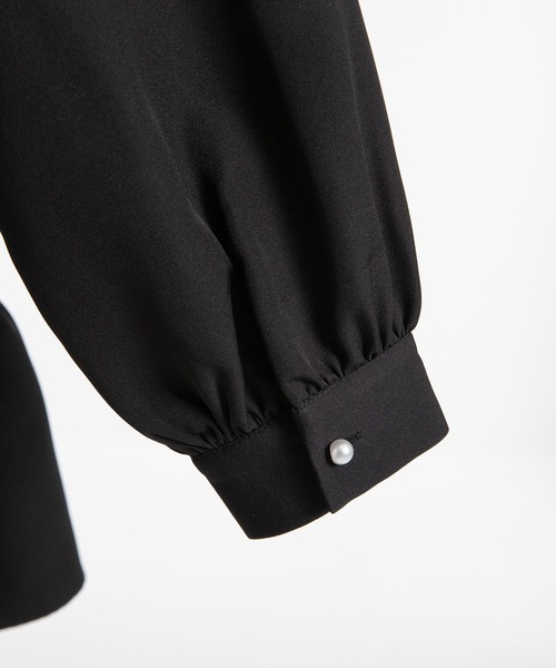 DearMyLoveRose(ディアマイラブローズ)の「ダブルフリルボウタイリボンワンピース(ワンピース・レディース・ブラック/スモークピンク/ホワイト/ラベンダー・3L/LL/LARGE/MEDIUM/SMALL)」の11枚目の写真