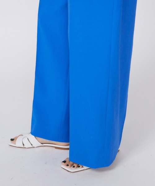 INED（イネド）の「シェルタリングドライ美脚ワイドパンツ（その他パンツ・レディース・ネイビー/ベージュ/ブルー/オフホワイト・11号/9号/7号）」の20枚目の写真