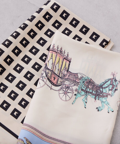 本日限定お値下げ❣️サードマガジン　スカーフプリントパンツ　シルク バンダナ柄プリント スカーフ（1543NK01） | COMME CA