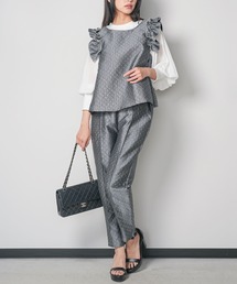 mili an deni（ミリアンデニ）の「ドットセットアップ(上下セット）（セットアップ）」