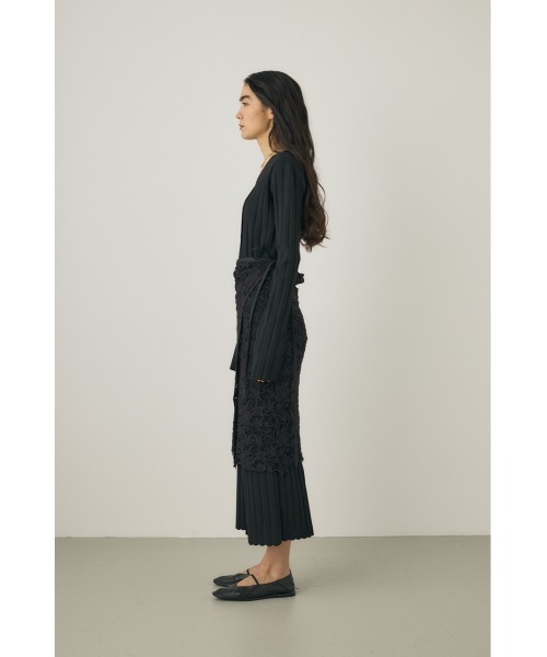 M_(エムアンダーバー)の「【M_】BUTTON UP KNIT ドレス(ワンピース・レディース・ライトグリーン/ブラック/カーキ・1/2)」の6枚目の写真