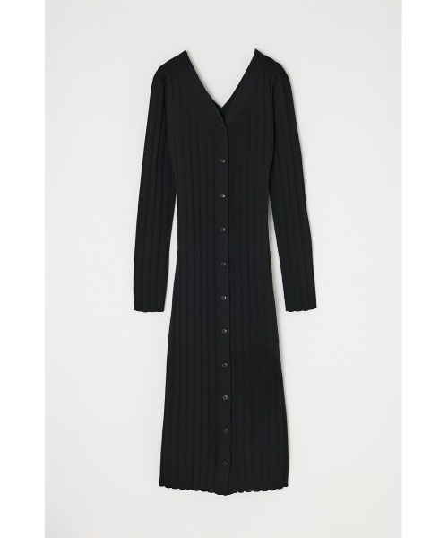 M_(エムアンダーバー)の「【M_】BUTTON UP KNIT ドレス(ワンピース・レディース・ライトグリーン/ブラック/カーキ・1/2)」の9枚目の写真