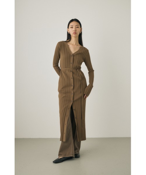 M_(エムアンダーバー)の「【M_】BUTTON UP KNIT ドレス(ワンピース・レディース・ライトグリーン/ブラック/カーキ・1/2)」の11枚目の写真