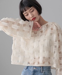 LOWRYS FARM | チュールレース２WAYカーディガン 283515(カーディガン/ボレロ)