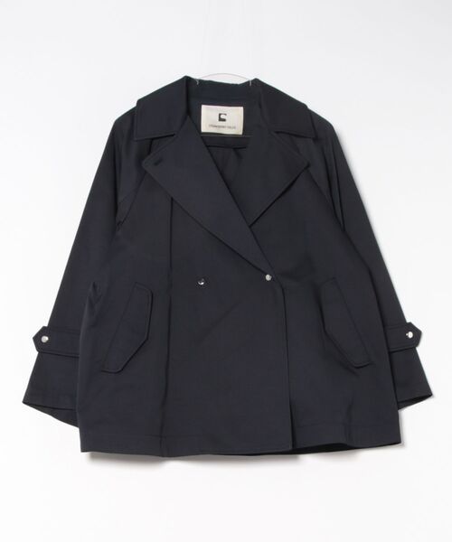 STRAWBERRY-FIELDS（ストロベリーフィールズ）の「ミドル丈トレンチコート　その他アウター（その他トップス・レディース・ベージュ/ネイビー・2）」の15枚目の写真