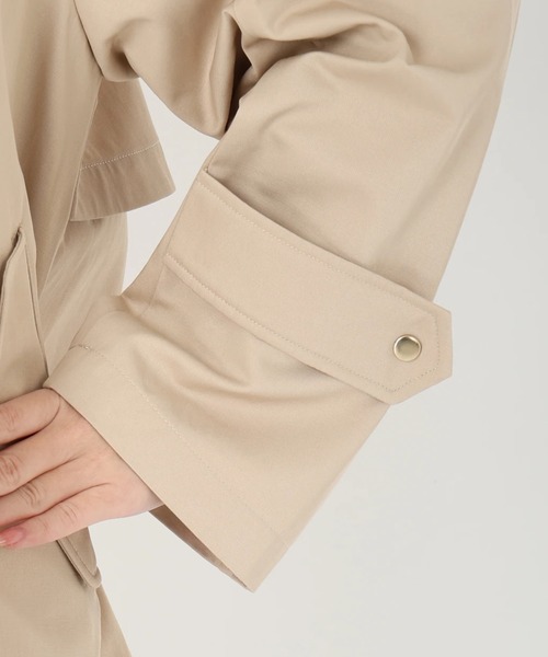 STRAWBERRY-FIELDS（ストロベリーフィールズ）の「ミドル丈トレンチコート　その他アウター（その他トップス・レディース・ベージュ/ネイビー・2）」の10枚目の写真