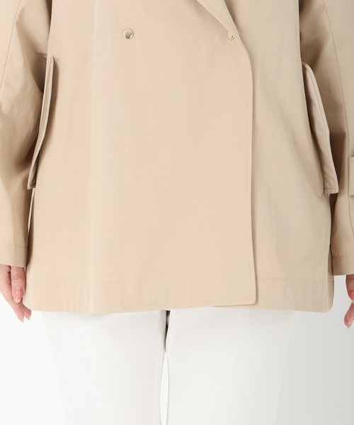 STRAWBERRY-FIELDS（ストロベリーフィールズ）の「ミドル丈トレンチコート　その他アウター（その他トップス・レディース・ベージュ/ネイビー・2）」の12枚目の写真