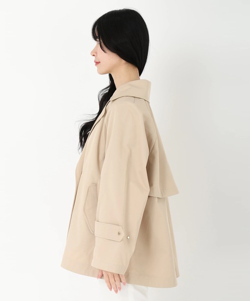 STRAWBERRY-FIELDS（ストロベリーフィールズ）の「ミドル丈トレンチコート　その他アウター（その他トップス・レディース・ベージュ/ネイビー・2）」の6枚目の写真