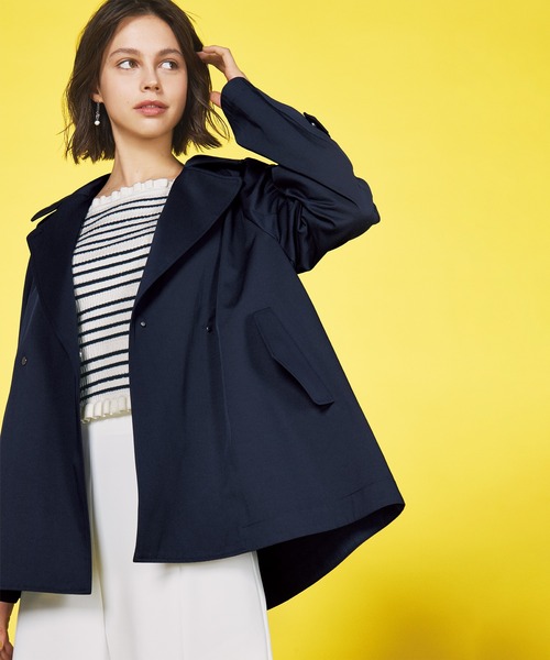 STRAWBERRY-FIELDS（ストロベリーフィールズ）の「ミドル丈トレンチコート　その他アウター（その他トップス・レディース・ベージュ/ネイビー・2）」の16枚目の写真