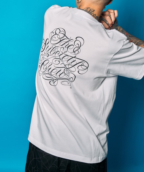 Subciety(サブサエティ)の「Club tee(Tシャツ/カットソー・メンズ・ブラック×ホワイト/ホワイト×ピンク/ブラック×ブラック/ホワイト×ブラック・SMALL/MEDIUM/LARGE/X-LARGE/XX-LARGE)」の1枚目の写真