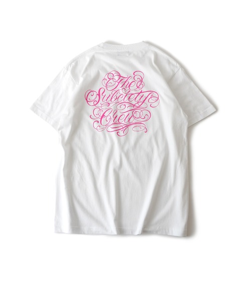 Subciety(サブサエティ)の「Club tee(Tシャツ/カットソー・メンズ・ブラック×ホワイト/ホワイト×ピンク/ブラック×ブラック/ホワイト×ブラック・SMALL/MEDIUM/LARGE/X-LARGE/XX-LARGE)」の11枚目の写真