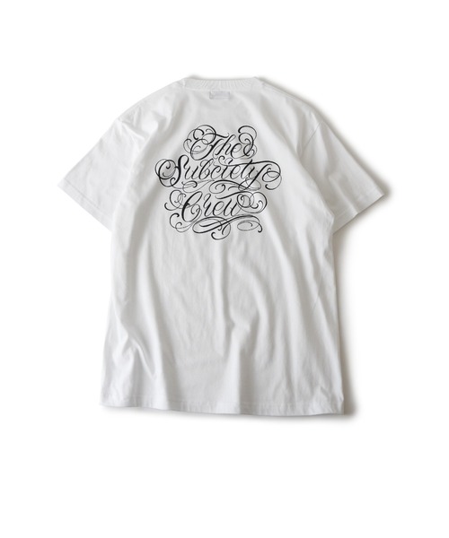 Subciety(サブサエティ)の「Club tee(Tシャツ/カットソー・メンズ・ブラック×ホワイト/ホワイト×ピンク/ブラック×ブラック/ホワイト×ブラック・SMALL/MEDIUM/LARGE/X-LARGE/XX-LARGE)」の10枚目の写真