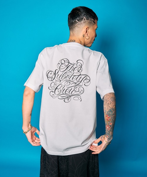 Subciety(サブサエティ)の「Club tee(Tシャツ/カットソー・メンズ・ブラック×ホワイト/ホワイト×ピンク/ブラック×ブラック/ホワイト×ブラック・SMALL/MEDIUM/LARGE/X-LARGE/XX-LARGE)」の22枚目の写真