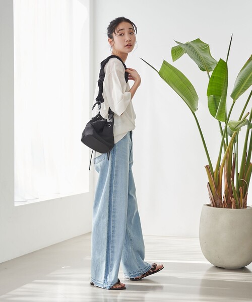 coen（コーエン）の「サラコシアーサマーニットビッグTシャツ（ニット/セーター・レディース・コバルトブルー/イエロー/オフホワイト/ブラック/ピンク・FREE）」の8枚目の写真